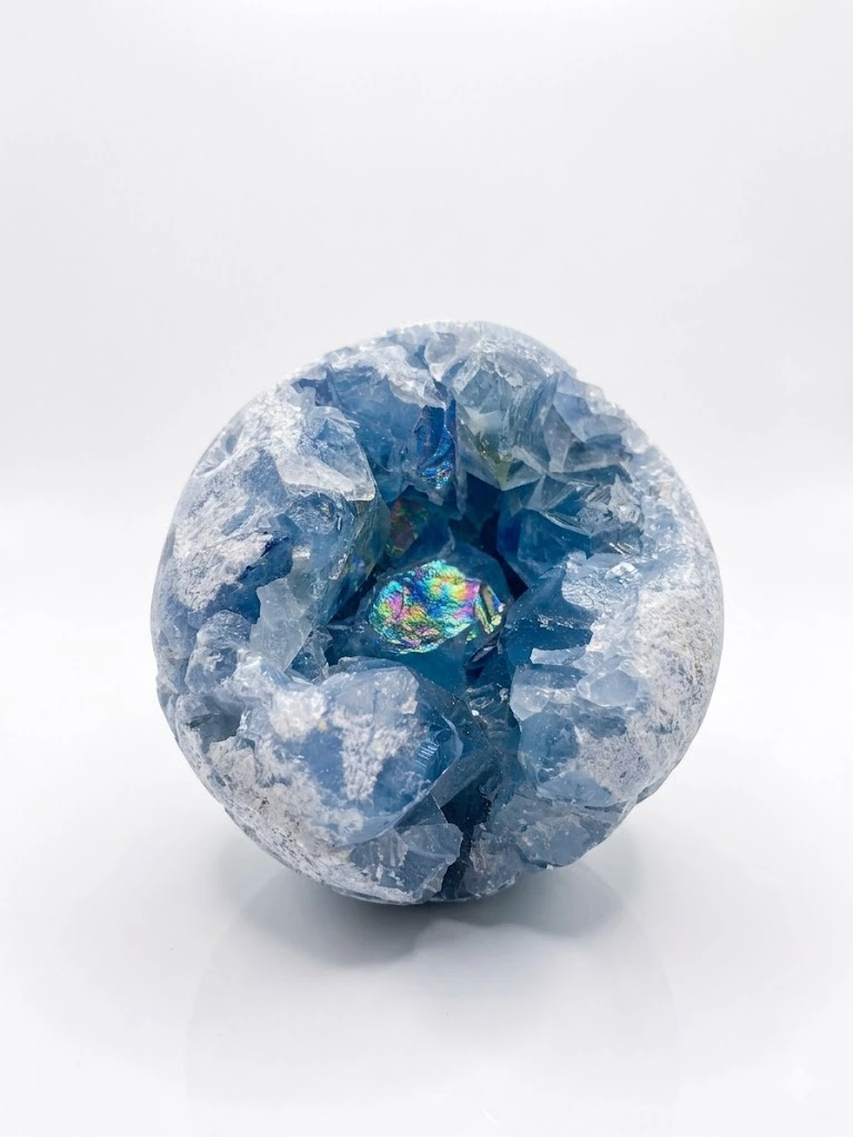 天青石球(含展示盒)
